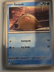 2025 Pokémon ME02: Phantasmal Flames #023 Swinub — front