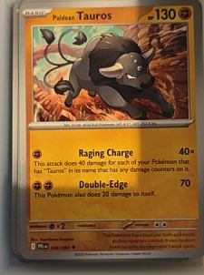 2025 Pokemon ME02 Phantasmal Flames #048 Paldean Tauros — front