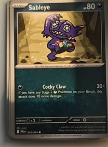2025 Pokémon ME02: Phantasmal Flames #059 Sableye — front