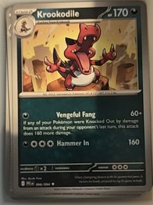 2023 Pokémon ME02: Phantasmal Flames #066 Krookodile — front