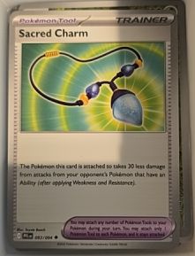 2025 Pokémon ME02: Phantasmal Flames #093 Sacred Charm — front