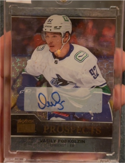 2021-22 Upper Deck Metal Universe Premium Prospects #PP-32 Vasily Podkolzin — front