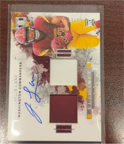 2024 Panini Absolute Rookie Premiere Materials #11 Javen Lane — front