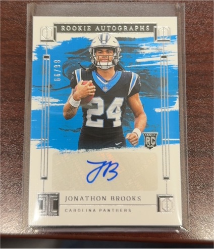 2024 Panini Impeccable Rookie Autographs #RA-JBS Jonathon Brooks — front