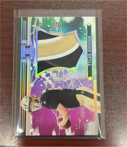 2023 Panini Tyler Shough Rookie Patch Card — front