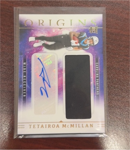 2025 Panini Origins Rookie Jumbo Patch Auto #RJJ-TM Tetairoa McMillan — front