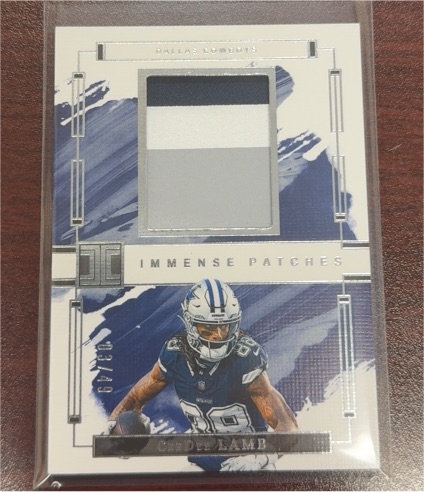 2024 Panini Impeccable Immense Patches #/49 Ceedee Lamb — front