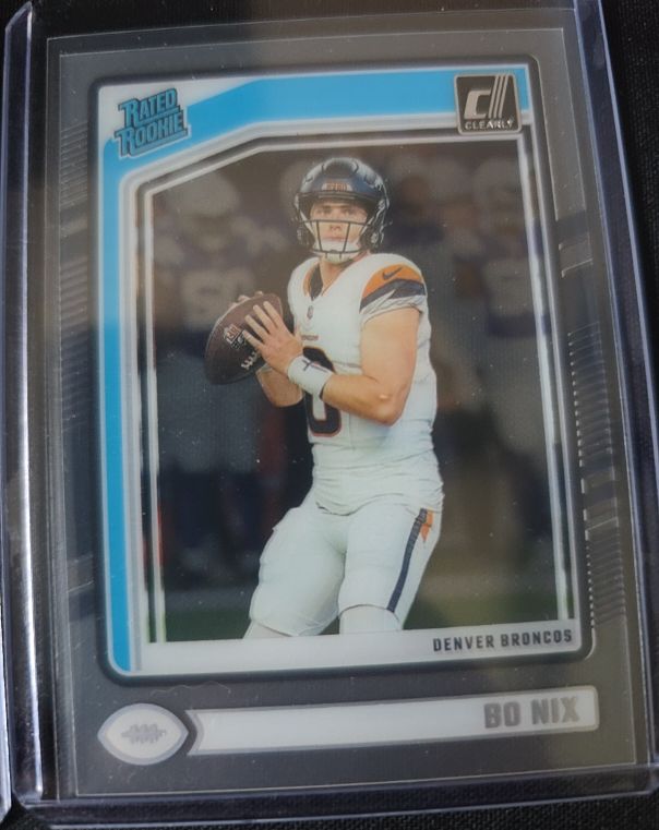2024 Panini Donruss Clearly #56 Bo Nix — front