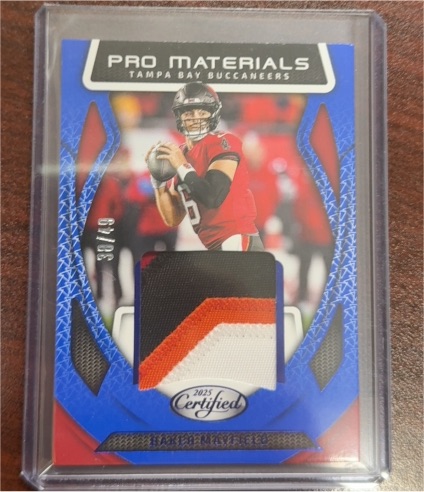 2025 Panini Certified Pro Materials #PM-BM Baker Mayfield — front