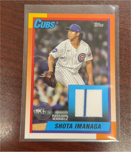 2025 Topps Series 1 1990 Topps Baseball Relics #T90R-SI Shota Imanaga — front