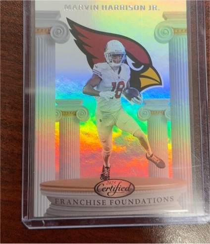 2025 Panini Certified #FFOMHJ Marvin Harrison Jr. Franchise Foundations — front