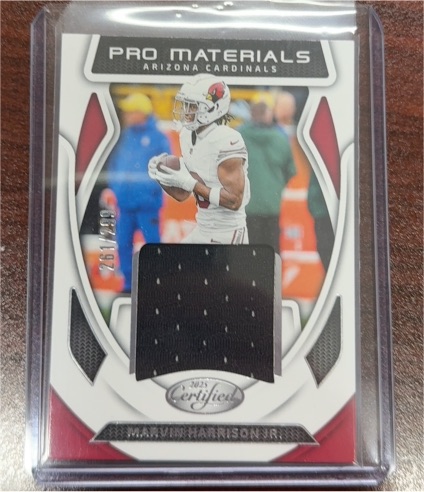 2025 Panini Certified Pro Materials Marvin Harrison Jr. — front