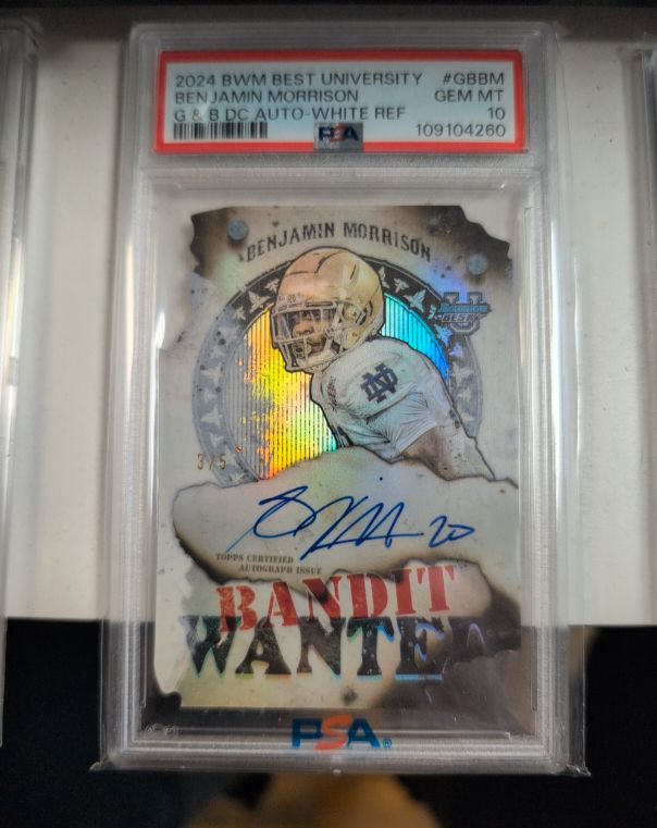 2024 Bowman Best University #GBBM Benjamin Morrison — front