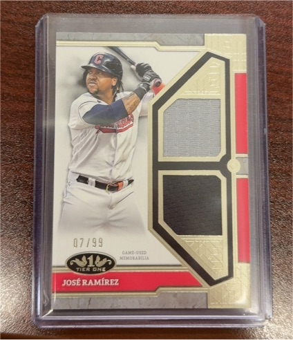 2024 Topps Tier One #T1R-JR José Ramírez — front
