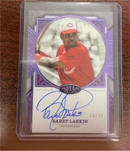 2024 Topps Tier One Next Level Autograph #NLA-BL Barry Larkin — front