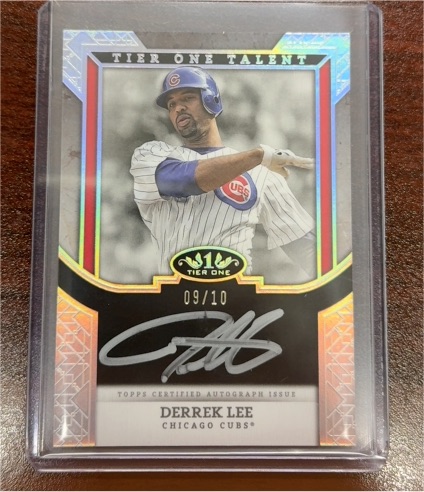 2024 Topps Tier One Talent Autograph #T1TA-DL Derrek Lee — front
