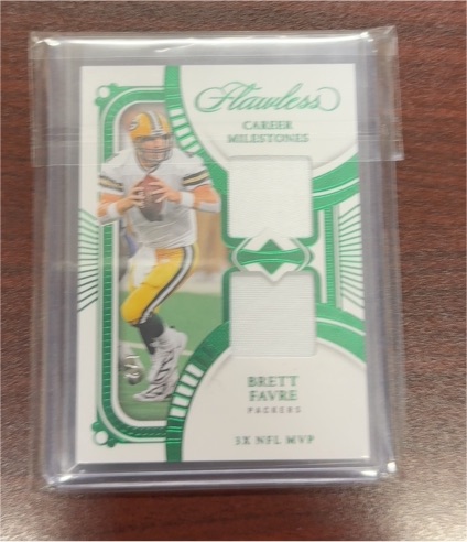 2024 Panini Flawless Career Milestones Dual Patch Brett Favre — front