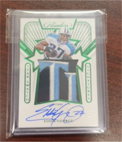 2024 Panini Flawless #Star Swatch Signatures Eddie George — front