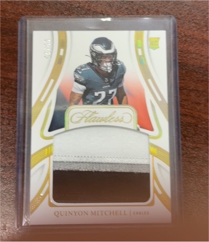 2024 Panini Flawless Rookie Patches #FRP-QM Quinyon Mitchell — front