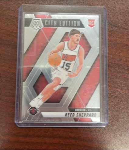 2024-25 Panini Mosaic #276 Reed Sheppard City Edition Rookie — front