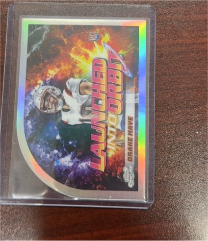 2024 Topps Chrome Cosmic #LIO-8 Drake Maye Launched Into Orbit — front