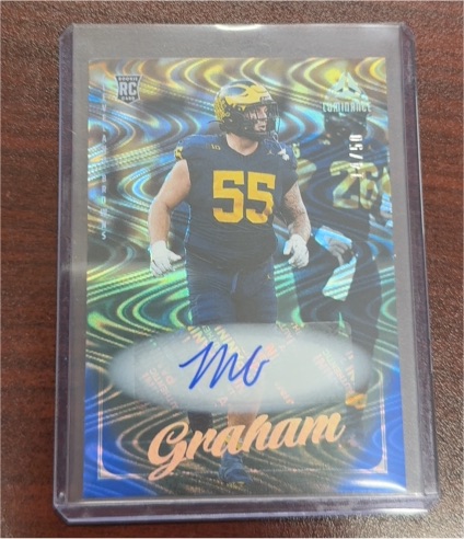 2025 Panini Luminance #147 Mason Graham Rookie Auto — front