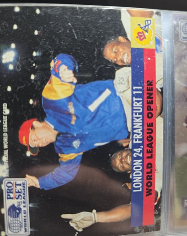 1991 Pro Set WLAF Inserts #2 World League Opener London Monarchs — front