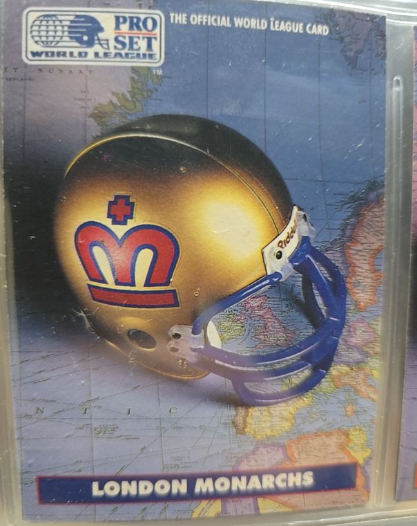 1991 Pro Set WLAF #4 London Monarchs — front