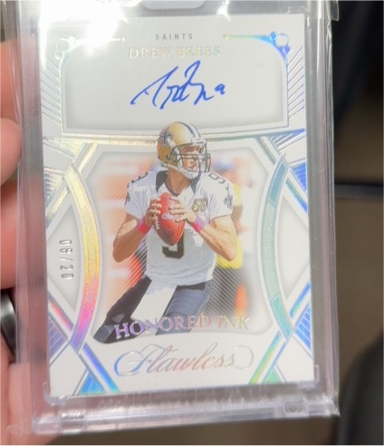 2024 Panini Flawless Honored Ink #20 Drew Brees — front
