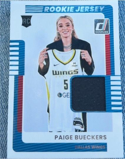 2025 Donruss WNBA Rookie Jersey Paige Bueckers — front