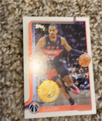 2025-26 Topps Basketball #96 Alex Sarr All Rookie Team — front