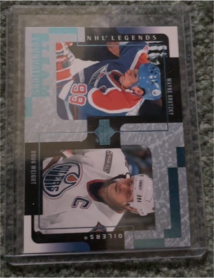 2000-01 Upper Deck Legends #54 Wayne Gretzky / Doug Weight — front