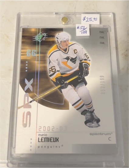 2002-03 Upper Deck SPx #61 Mario Lemieux — front