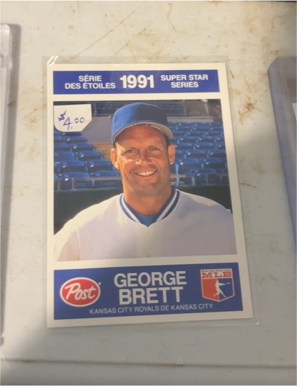 1991 Post Canadian Super Star Series George Brett — front
