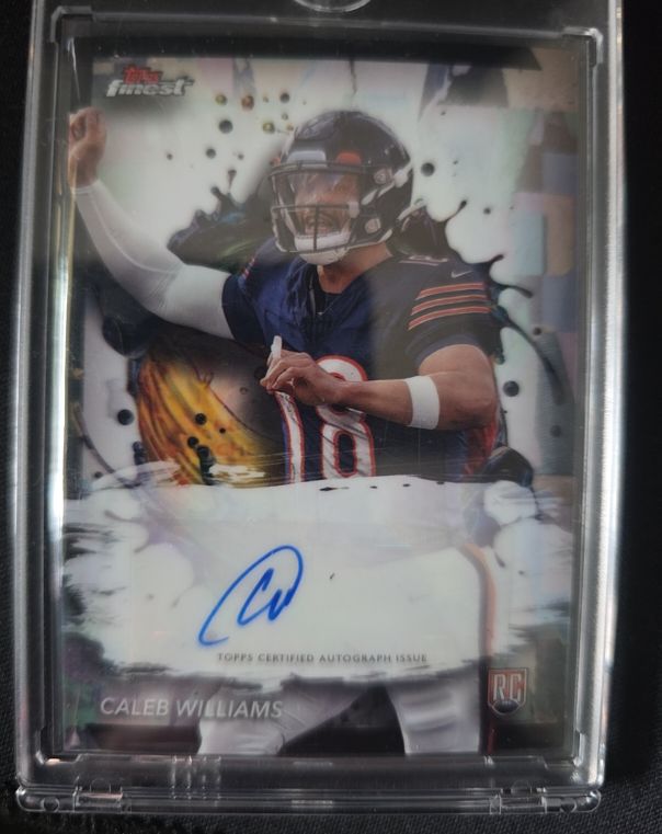 2024 Topps Finest #RFA-CW Caleb Williams Rookie Finest Autographs — front