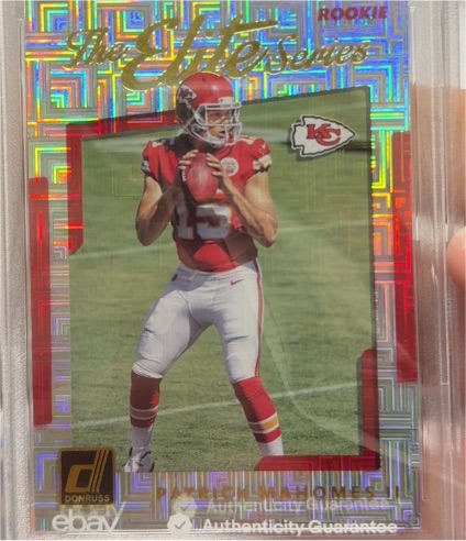 2017 Panini Donruss The Elite Series #7 Patrick Mahomes II Kansas City Chiefs — front