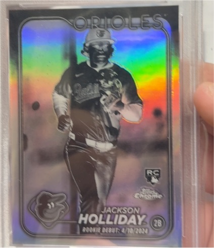 2024 Topps Chrome Update #USC89 Jackson Holliday Rookie Negative Refractor — front