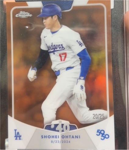2024 Topps Chrome 50/50 #40 Shohei Ohtani — front