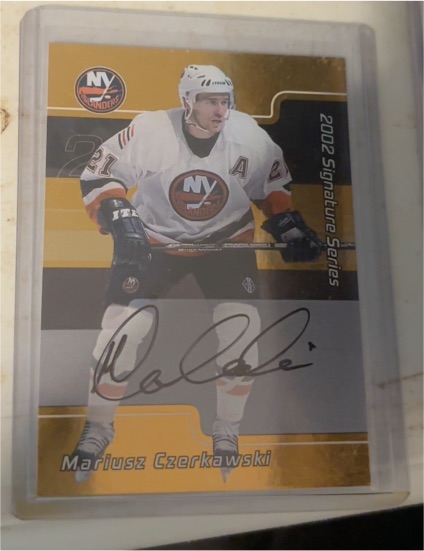 2001-02 BAP Signature Series Autographs #190 Mariusz Czerkawski — front