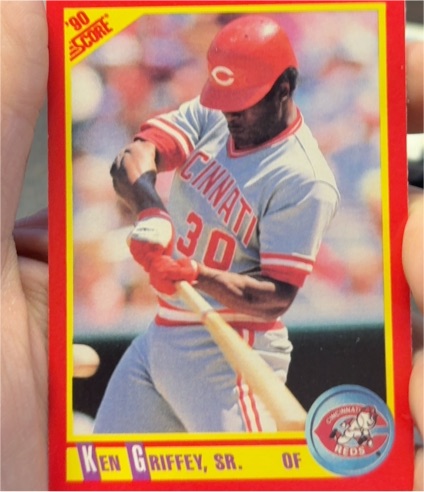 1990 Score #338a Ken Griffey, Sr. Cincinnati Reds — front