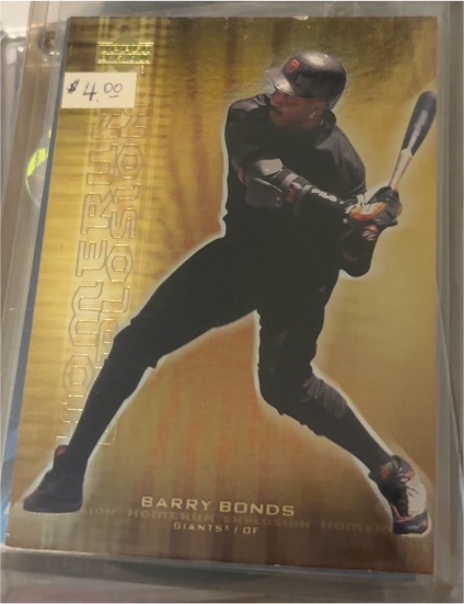 2001 Upper Deck #HR5 Barry Bonds Home Run Explosion — front