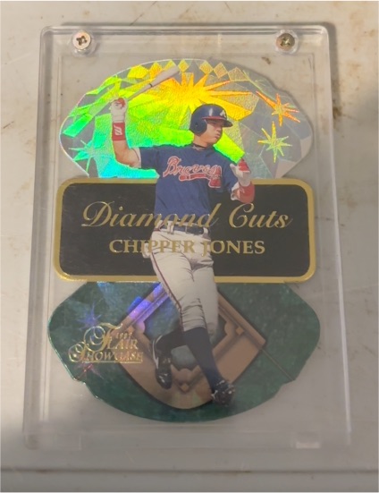 1997 Flair Showcase Diamond Cuts #9 Chipper Jones — front