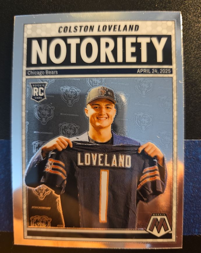 2025 Panini Mosaic Notoriety #24 Colston Loveland — front