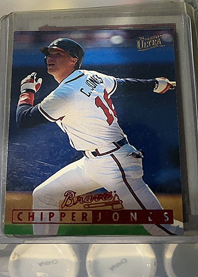1995 Fleer Ultra #347 Chipper Jones — front