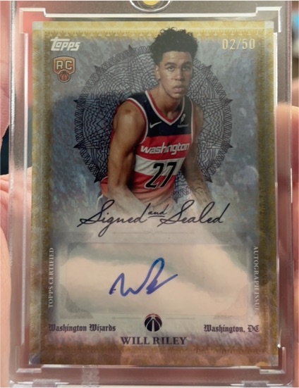 2025-26 Topps Signed and Sealed #BSI-WR Will Riley Rookie Autograph — front