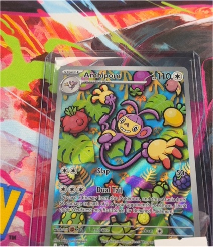 2023 Pokémon ME02 #107 Ambipom Illustration Rare Phantasmal Flames — front