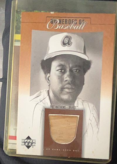 2001 Upper Deck Prospect Premieres Heroes of Baseball Game Bat #BGM Gary Matthews — front