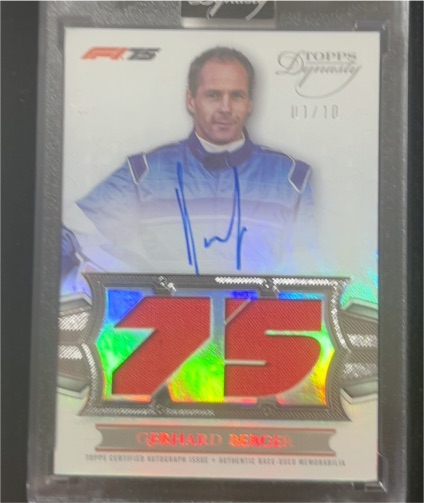 2023 Topps Dynasty F1 #Gerhard Berger — front
