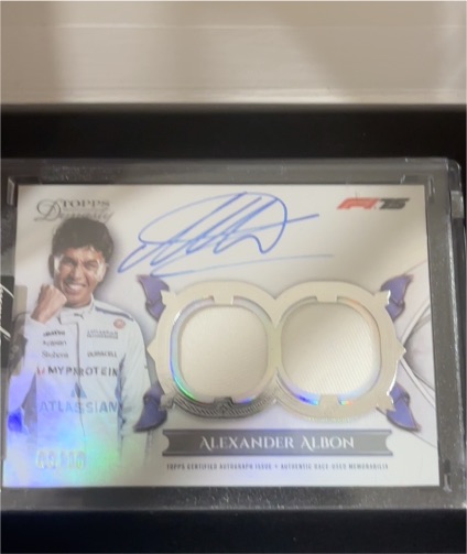 2025 Topps Dynasty Formula 1 #DAP-AA Alexander Albon — front