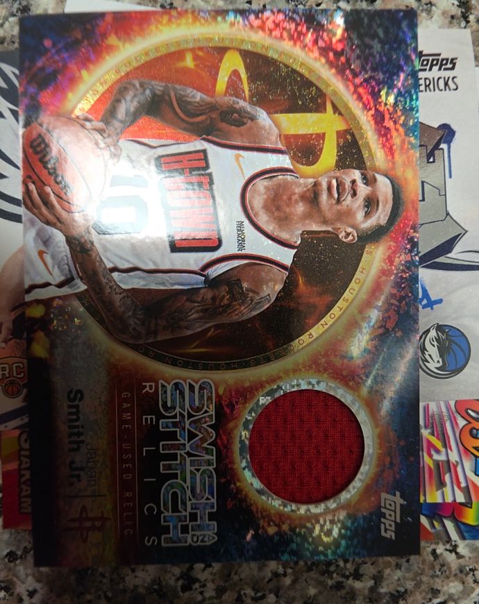 2025-26 Topps Swish Stitch Relics #SST-JS Jabari Smith Jr. — front